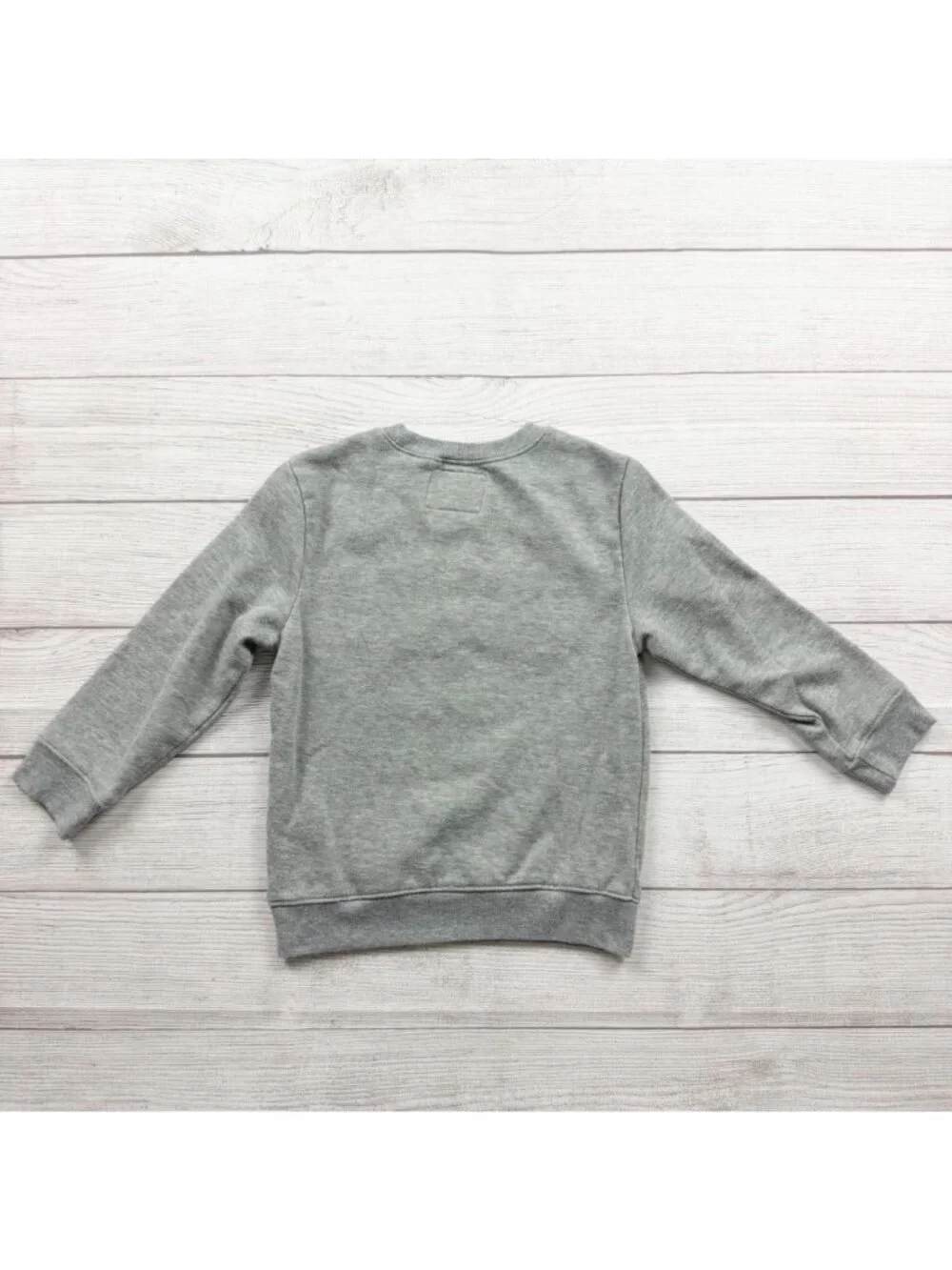 Old Navy Heart Breaker Sweatshirt Gray Red Toddler Boys Long Sleeve 5T
